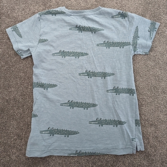 NEXT Tshirt alligator print cotton 5T 6T - Picture 6 of 6